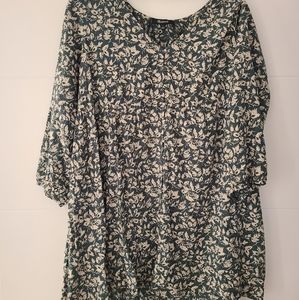 Madewell Forest Leaves Dress Large